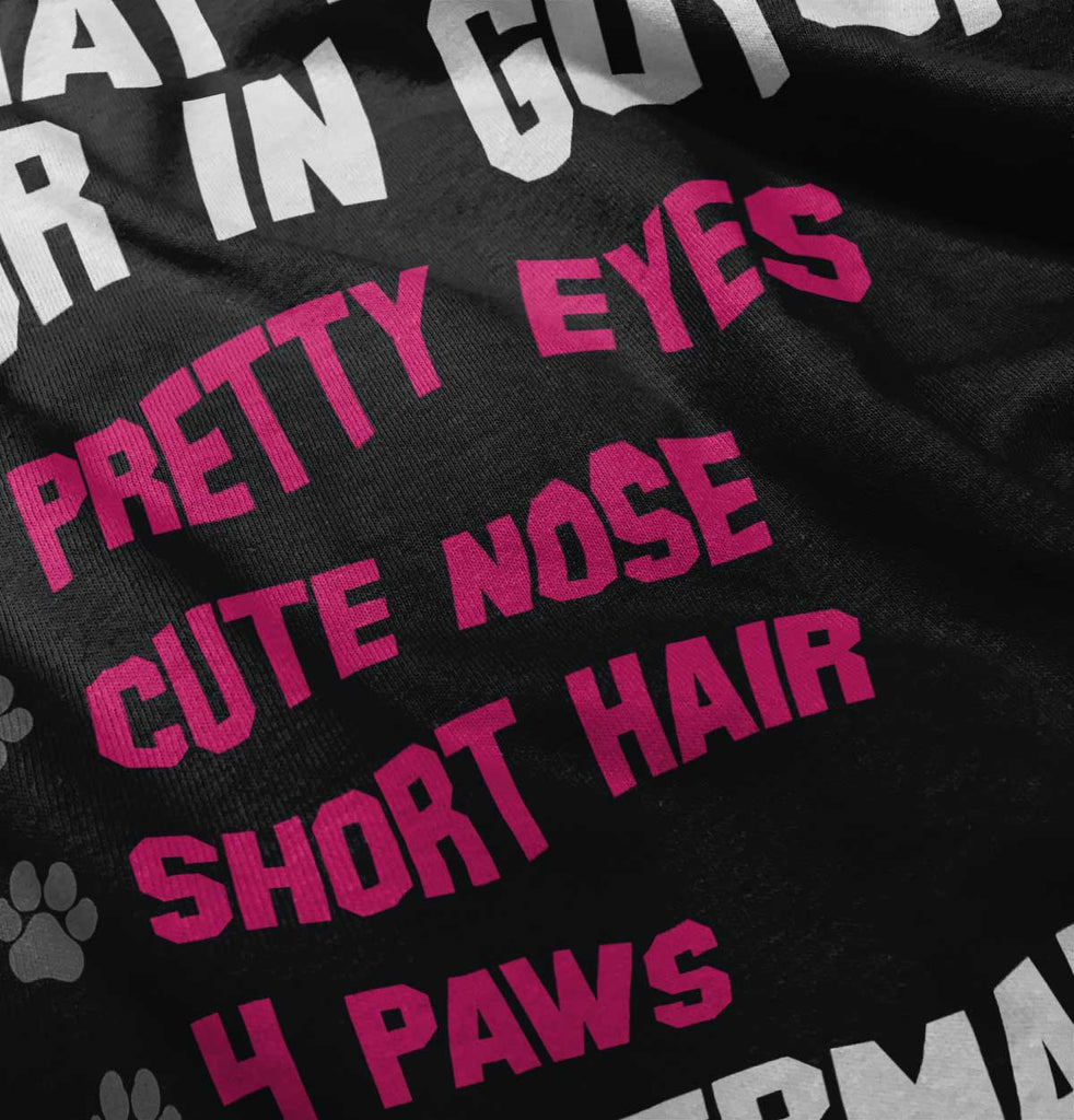 Doberman Checklist Romper Bodysuit-Direct To Garment Print-Brisco Baby