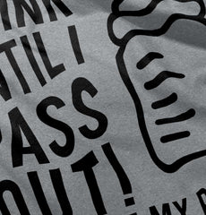 Drink Until I Pass Out Romper Bodysuit-Direct To Garment Print-Brisco Baby