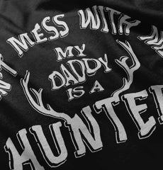 Daddy Is A Deer Hunter Romper Bodysuit-Direct To Garment Print-Brisco Baby