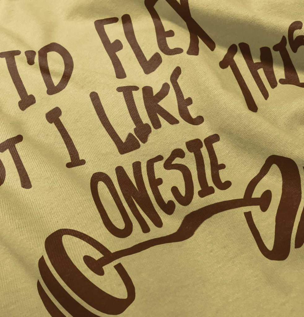 I'd Flex Infant Toddler T Shirt-Direct To Garment Print-Brisco Baby