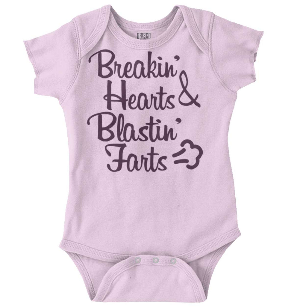 Blastin Farts Romper Bodysuit-Direct To Garment Print-Brisco Baby