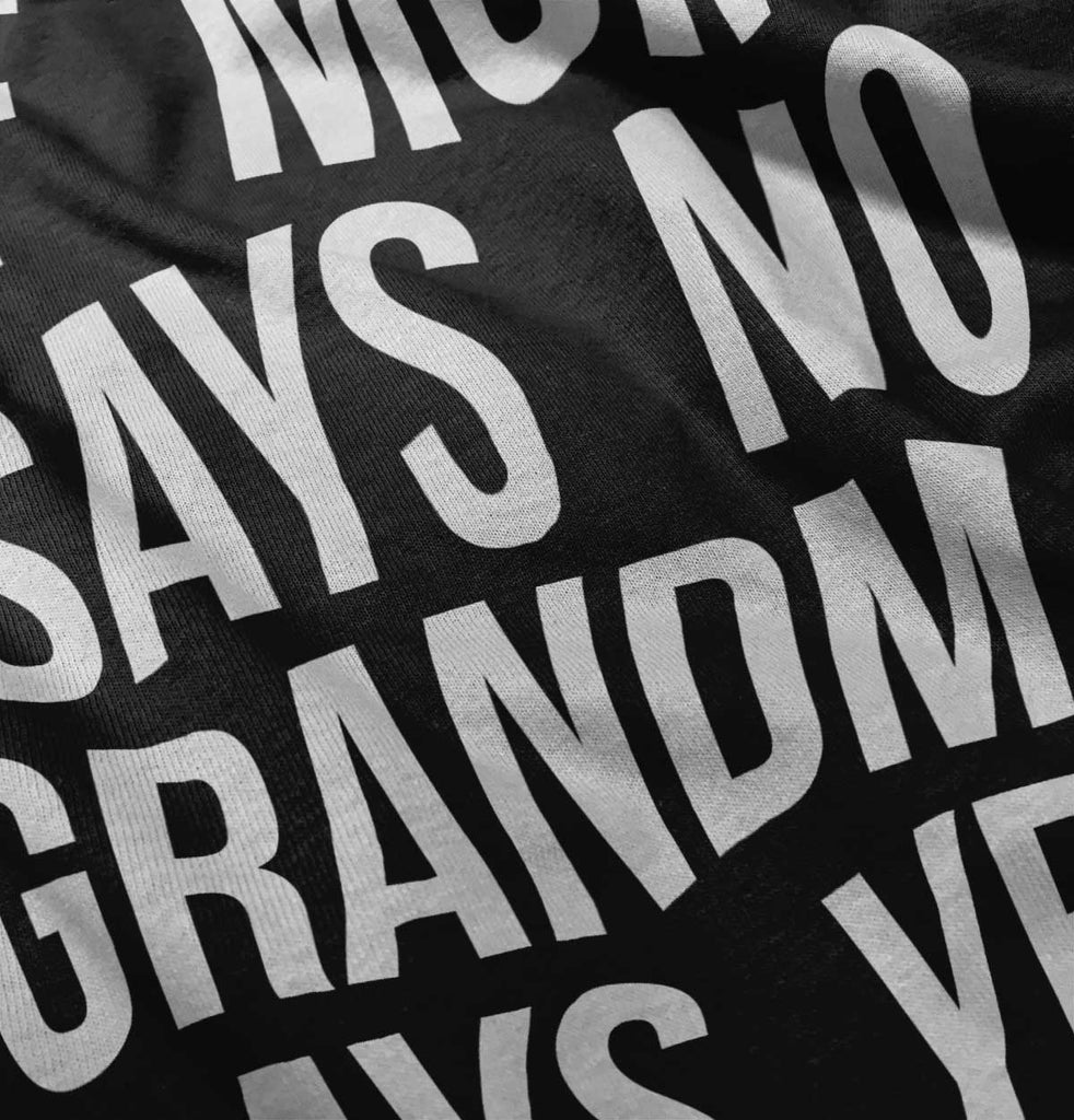 Grandma Says Yes Romper Bodysuit-Direct To Garment Print-Brisco Baby