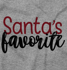 Santa's Favorite Infant Toddler T Shirt-Direct To Garment Print-Brisco Baby