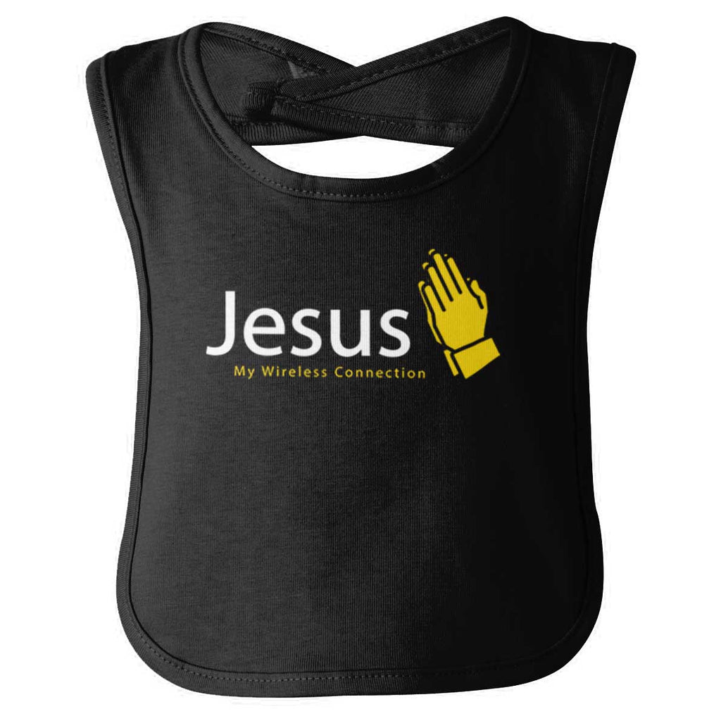 Jesus Connection Infant Baby Bib-Direct To Garment Print-Brisco Baby