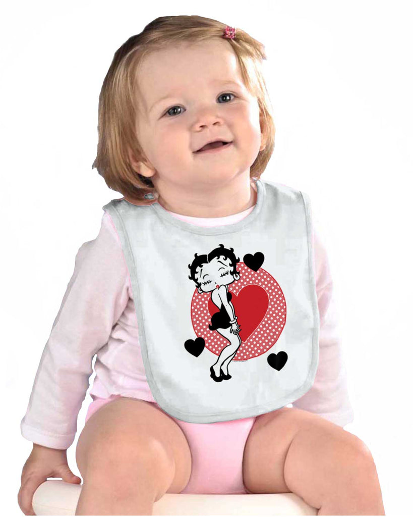 Betty Boop Infant Baby Bib-Direct To Garment Print-Brisco Baby
