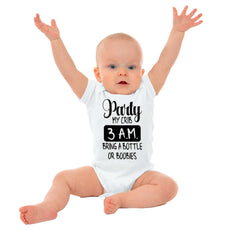 Party At My Crib Romper Bodysuit-Direct To Garment Print-Brisco Baby