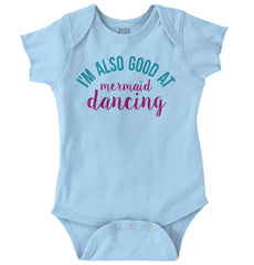 Mermaid Dancing Romper Bodysuit-Direct To Garment Print-Brisco Baby