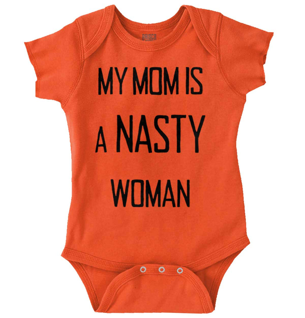Nasty Woman Romper Bodysuit-Direct To Garment Print-Brisco Baby