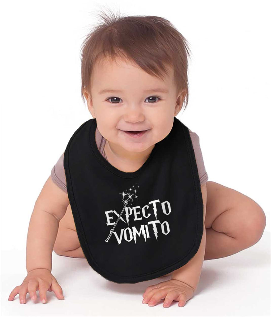 Expecto Vomito Infant Baby Bib-Direct To Garment Print-Brisco Baby