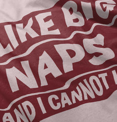 Big Naps Toddler Ruffled Trim T-Shirt-Direct To Garment Print-Brisco Baby