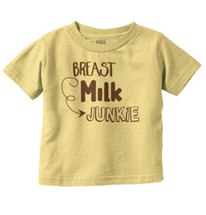 Milk Junkie Infant Toddler T Shirt-Direct To Garment Print-Brisco Baby