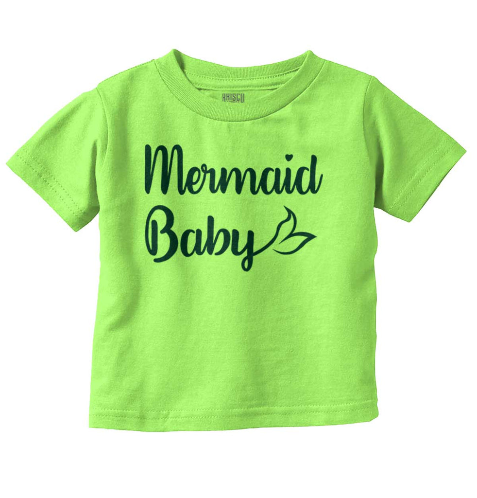 Mermaid Baby Infant Toddler T Shirt-Direct To Garment Print-Brisco Baby