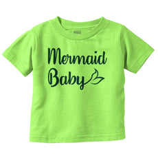 Mermaid Baby Infant Toddler T Shirt-Direct To Garment Print-Brisco Baby