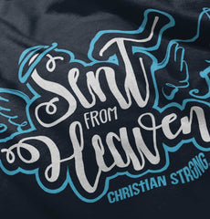 Sent From Heaven Infant Toddler T Shirt-Direct To Garment Print-Brisco Baby