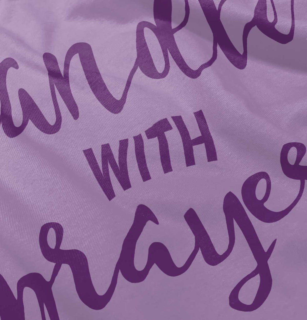 Prayer Care Baby Ruffled Trim Romper-Direct To Garment Print-Brisco Baby