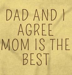 Mom Is Best Infant Toddler T Shirt-Direct To Garment Print-Brisco Baby