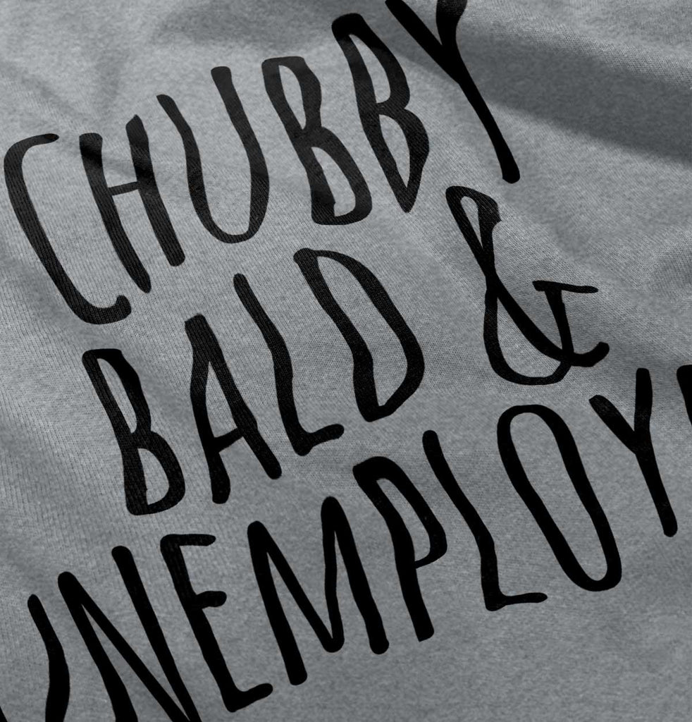 Chubby Unemployed Romper Bodysuit-Direct To Garment Print-Brisco Baby