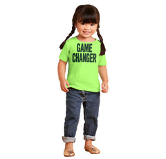 Game Changer Infant Toddler T Shirt-Direct To Garment Print-Brisco Baby