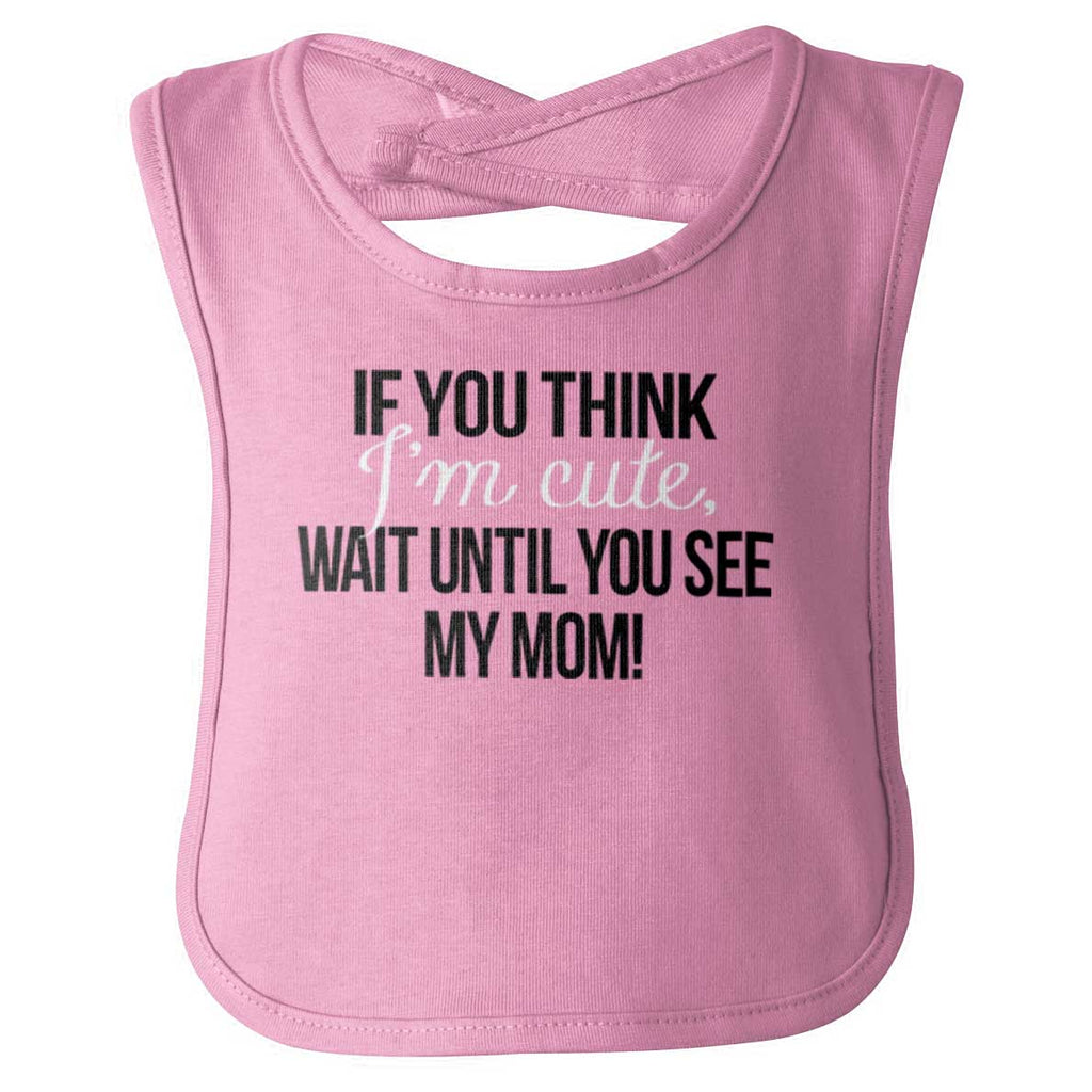 Im Cute Infant Baby Bib-Direct To Garment Print-Brisco Baby