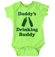 Drinking Buddy Romper Bodysuit-Direct To Garment Print-Brisco Baby