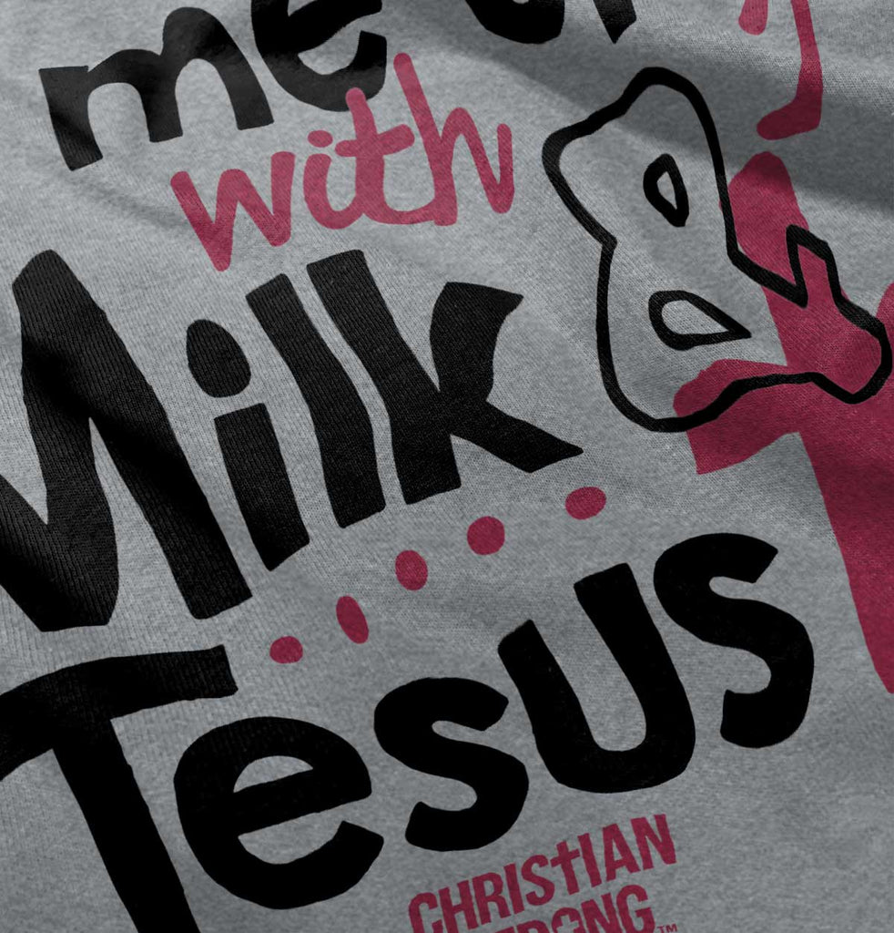 Milk And Jesus Romper Bodysuit-Direct To Garment Print-Brisco Baby