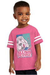 Slush Puppie Toddler Football Jersey Tee-Direct To Garment Print-Brisco Baby