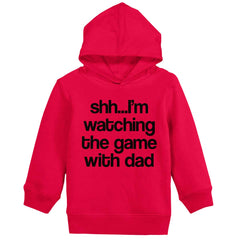 Watching the Game Toddler Pullover Hoodie-Direct To Garment Print-Brisco Baby