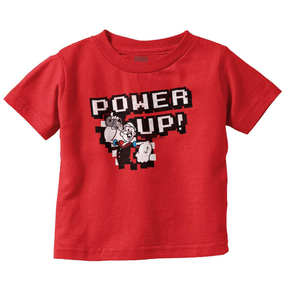 Power Up Infant Toddler T Shirt-Direct To Garment Print-Brisco Baby