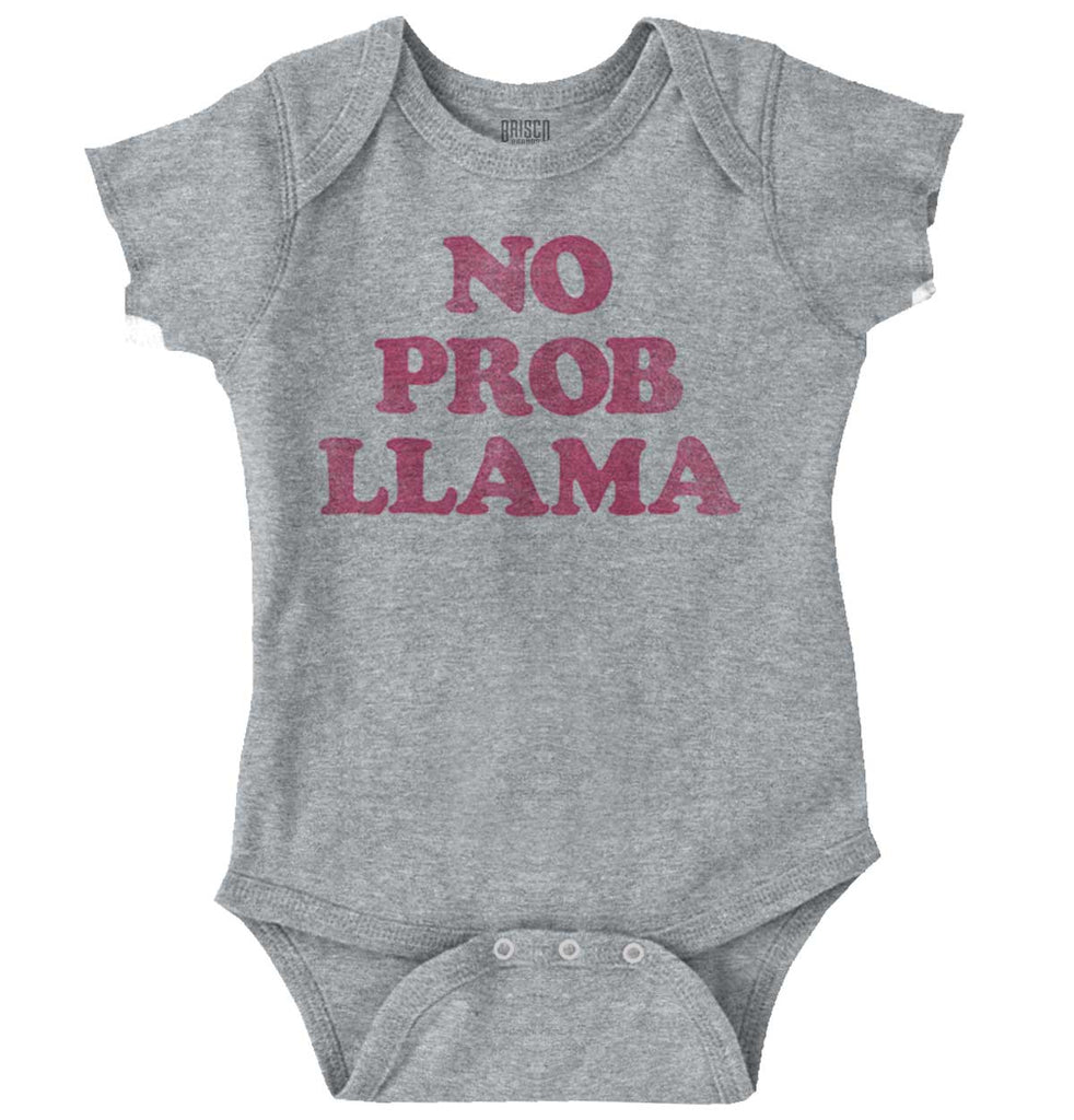 No Problama Romper Bodysuit-Direct To Garment Print-Brisco Baby