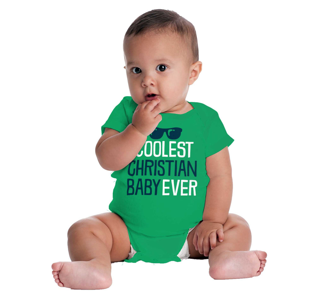 Coolest Christian Baby Romper Bodysuit-Direct To Garment Print-Brisco Baby