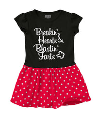 Blastin Farts Baby Polka Dot Skirt Dress-Direct To Garment Print-Brisco Baby