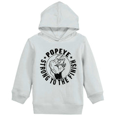 Popeye To The Finish Toddler Pullover Hoodie-Direct To Garment Print-Brisco Baby