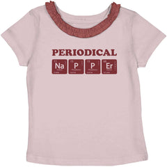 Nap Periodically Toddler Ruffled Trim T-Shirt-Direct To Garment Print-Brisco Baby