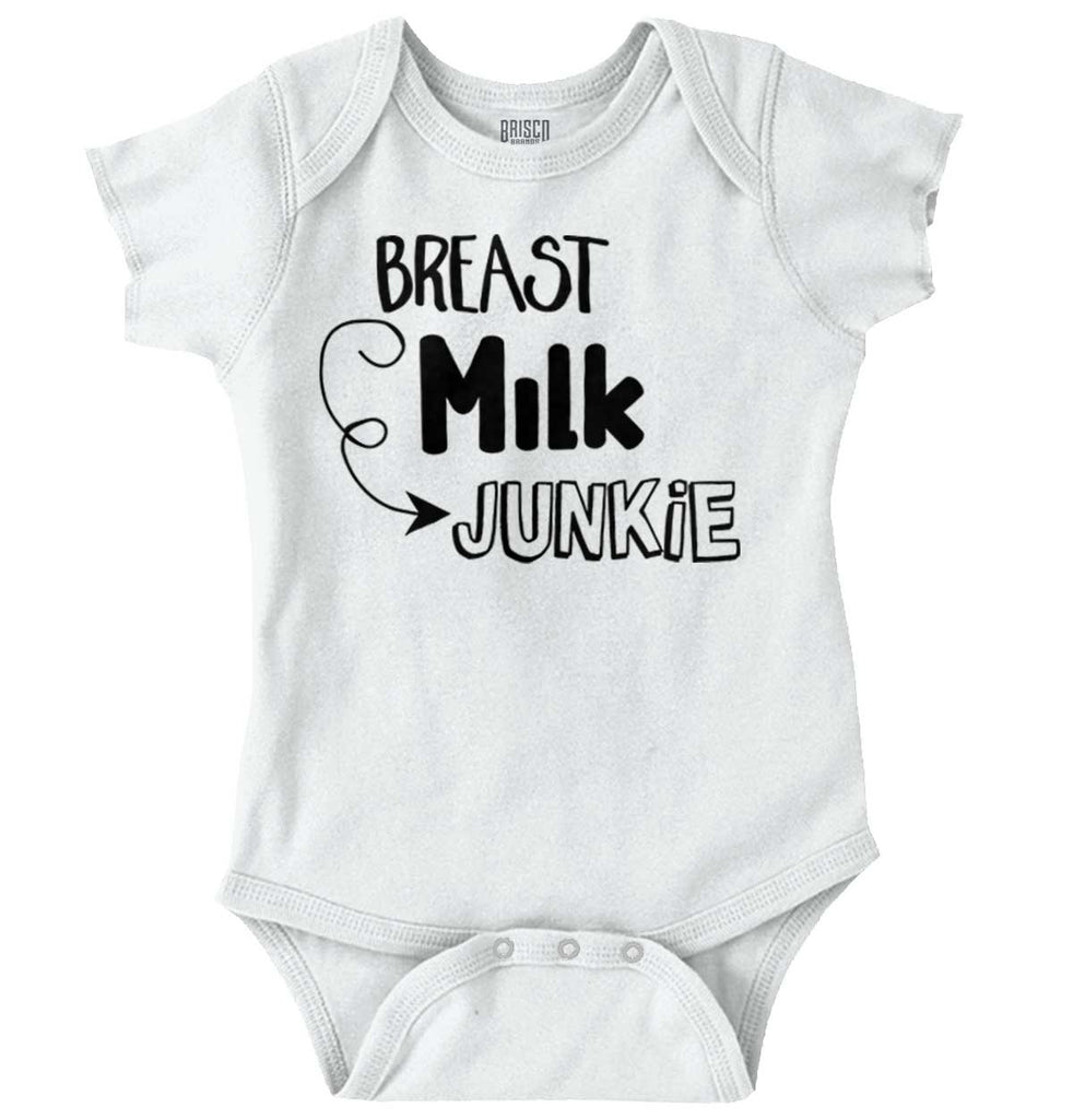 Milk Junkie Romper Bodysuit-Direct To Garment Print-Brisco Baby