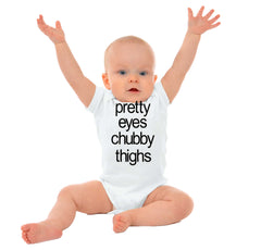 Chubby Thighs Romper Bodysuit-Direct To Garment Print-Brisco Baby