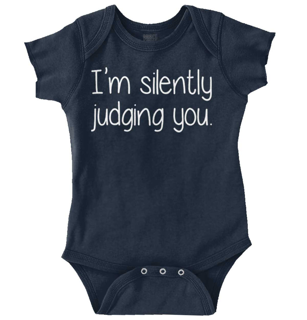 Silently Judging You Romper Bodysuit-Direct To Garment Print-Brisco Baby