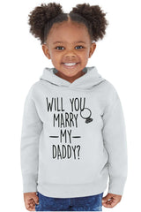 Marry My Daddy Toddler Pullover Hoodie-Direct To Garment Print-Brisco Baby