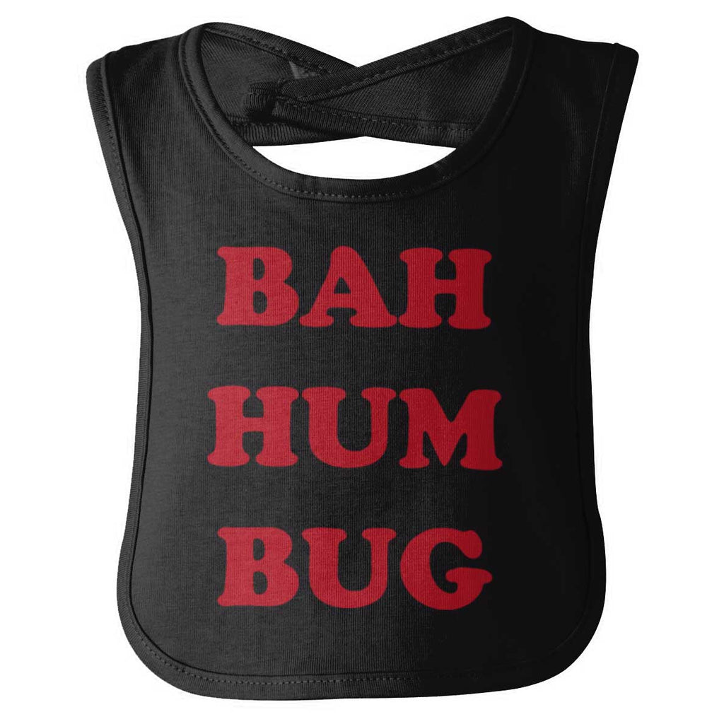 Bah Hum Bug Infant Baby Bib-Direct To Garment Print-Brisco Baby