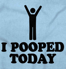 I Pooped Today Romper Bodysuit-Direct To Garment Print-Brisco Baby