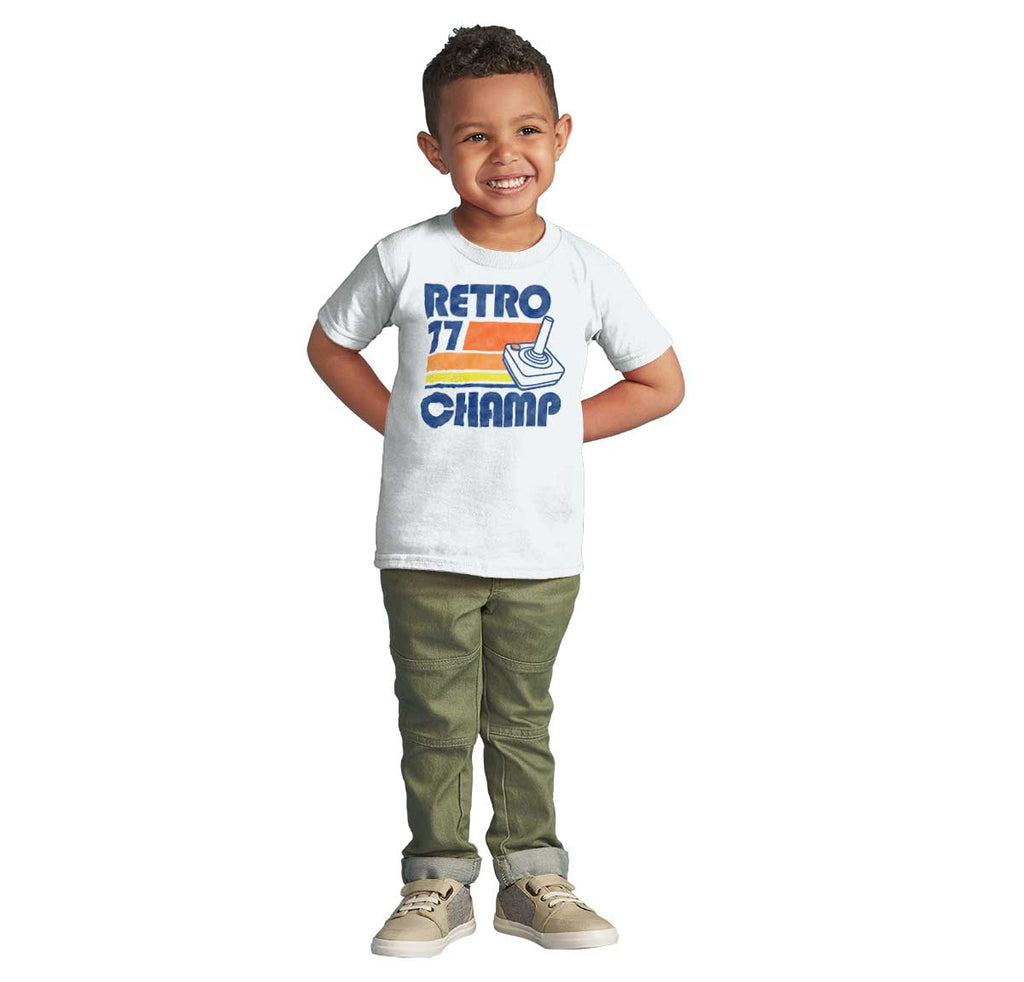 Retro 77 Champ Gamer Dragons Infant Toddler T Shirt-Direct To Garment Print-Brisco Baby
