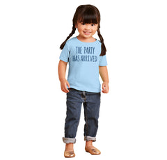 The Party Has Arrived Infant Toddler T Shirt-Direct To Garment Print-Brisco Baby