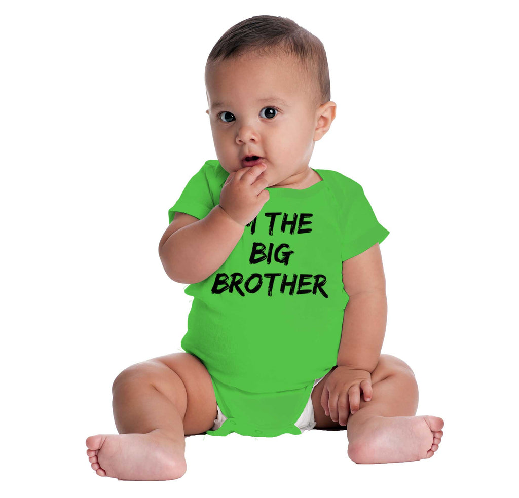 I'm The Big Brother Romper Bodysuit-Direct To Garment Print-Brisco Baby