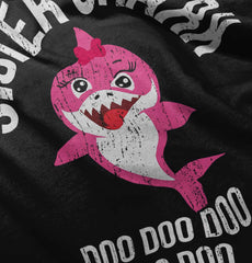 Cartoon Sister Shark Infant Toddler T Shirt-Direct To Garment Print-Brisco Baby