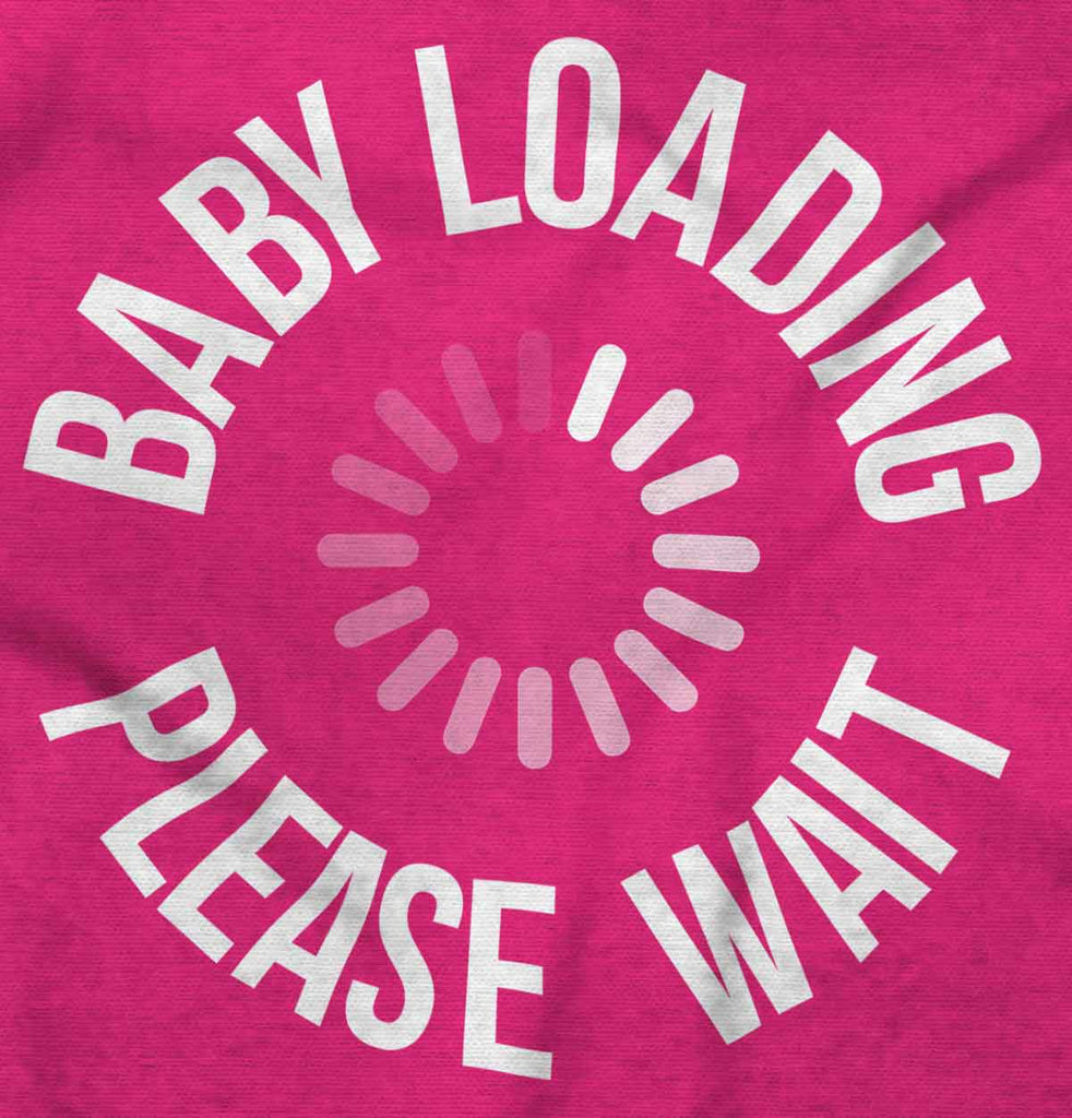 Baby Loading Please Wait Maternity T-Shirt-Direct To Garment Print-Brisco Baby