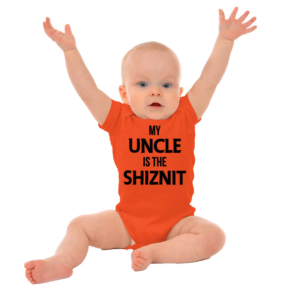 Uncle Shiznit Romper Bodysuit-Direct To Garment Print-Brisco Baby