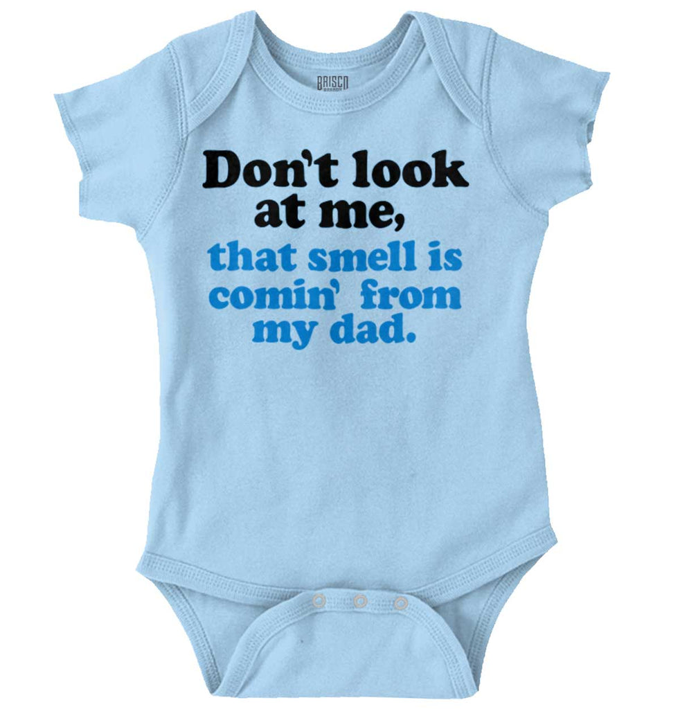 Smell From Dad Romper Bodysuit-Direct To Garment Print-Brisco Baby