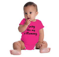 Sassy Like Mommy Romper Bodysuit-Direct To Garment Print-Brisco Baby