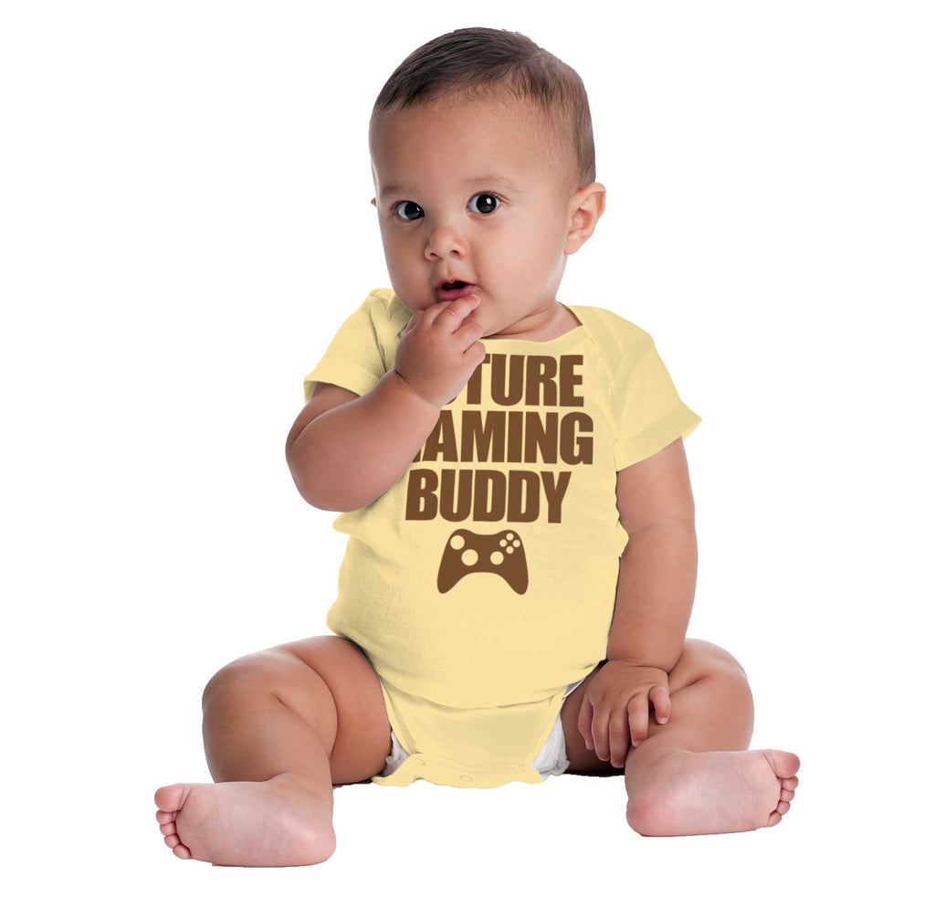 Future Gaming Buddy Romper Bodysuit-Direct To Garment Print-Brisco Baby