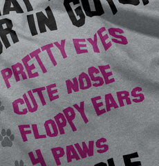 Beagle Checklist Romper Bodysuit-Direct To Garment Print-Brisco Baby