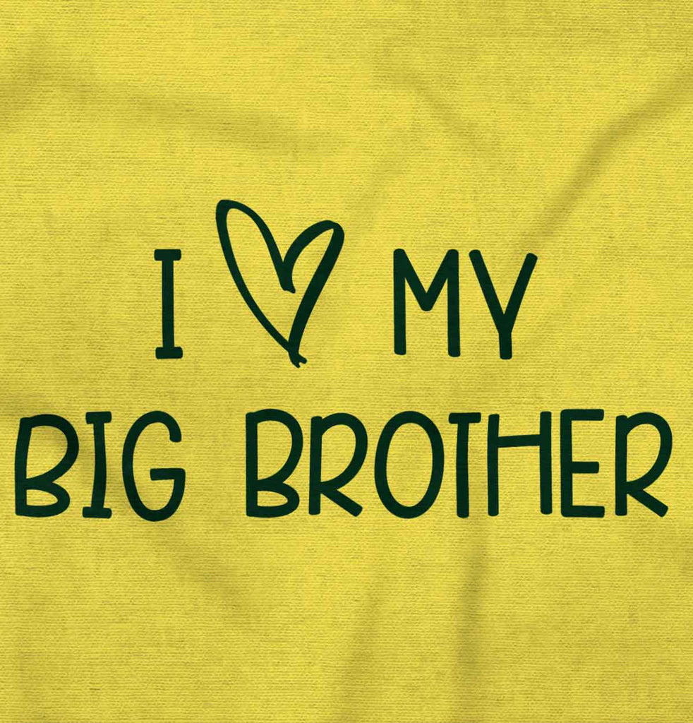 I Love My Big Brother Romper Bodysuit-Direct To Garment Print-Brisco Baby